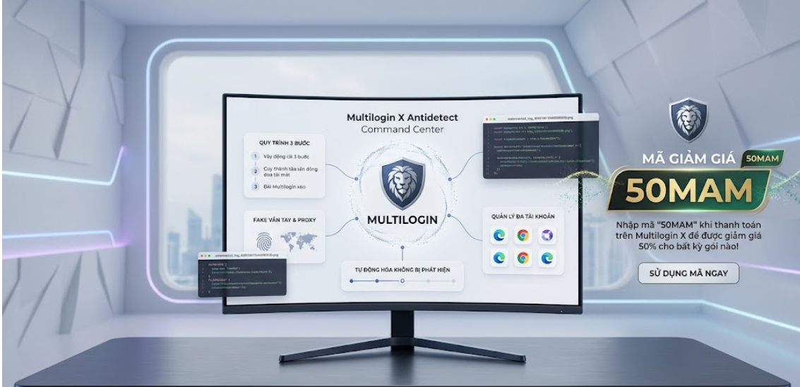Multi Account Manager Pro hero image for Multilogin with 50MAM discount